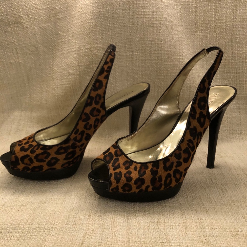 Guess by Marciano Faux Leopard Pumps